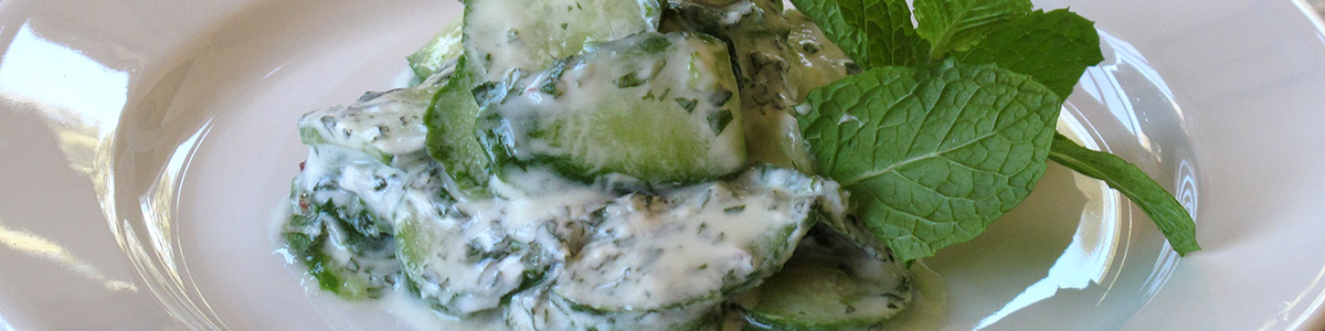 Mint with Cucumber and Yoghurt