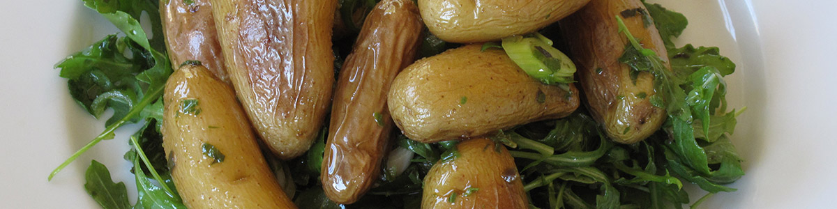Roasted Fingerling Potato and Wild Arugula “Salad”